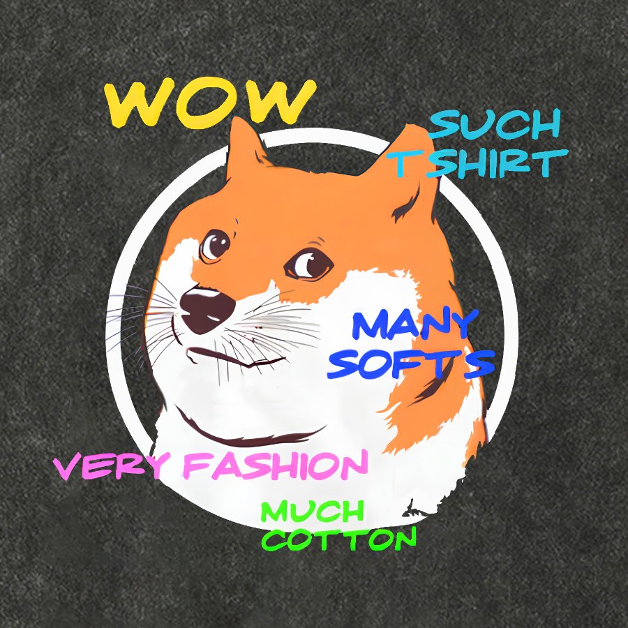 Doge Vintage Distressed T-shirt