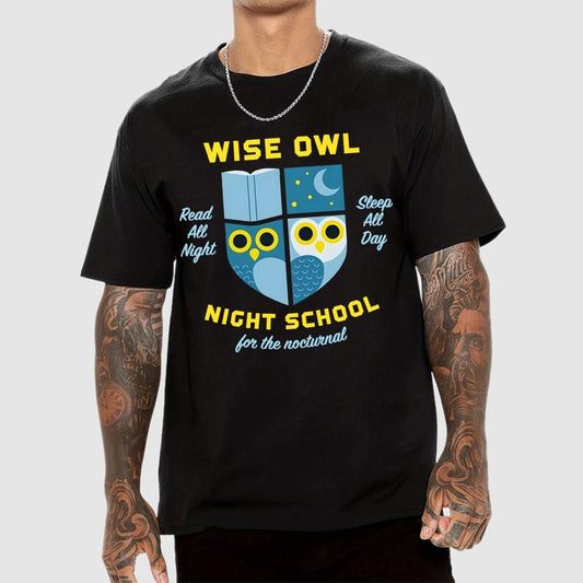 Wise Owl Night School Unisex Geek T-Shirt