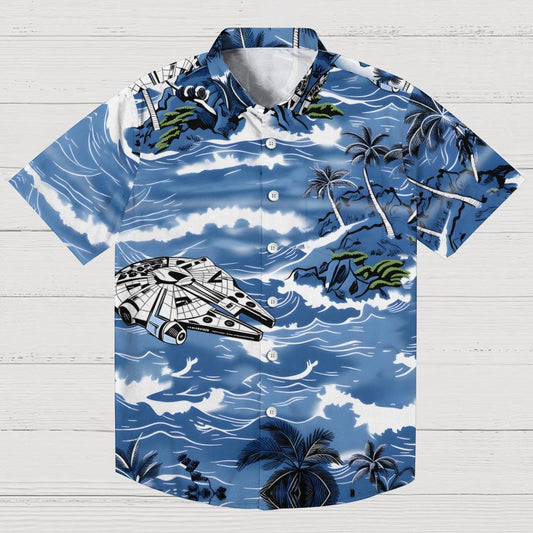 Space Ship Geek Hawaiian Shirt