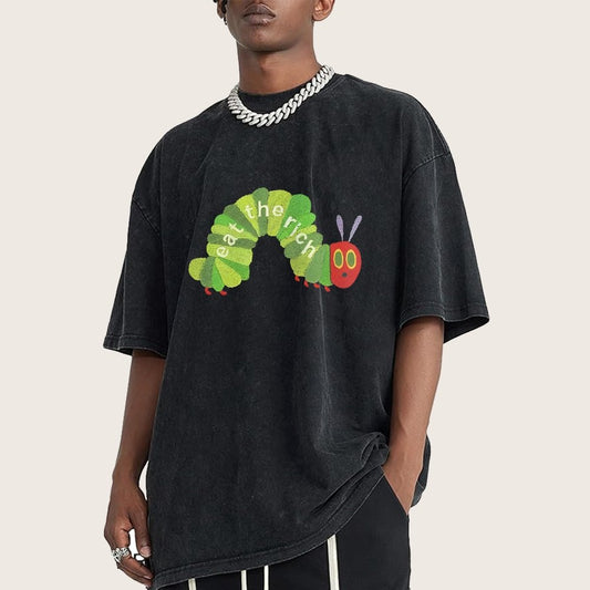 Eat the Rich Vintage Distressed T-shirt