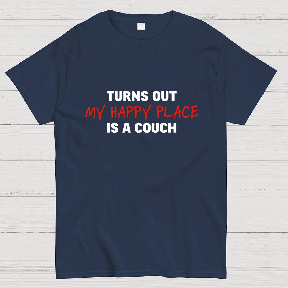 My Happy Place Is A Couch Geek T-Shirt