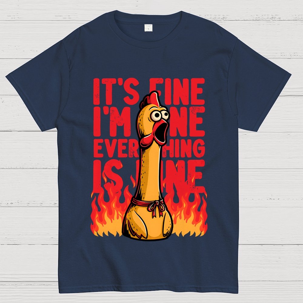 Chicken Fine Burn Geek T-Shirt
