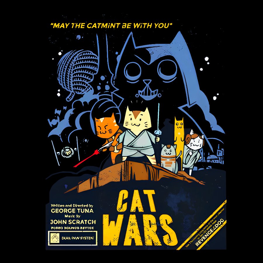 Cat Wars��Revenge of The Dog Geeky T-Shirt