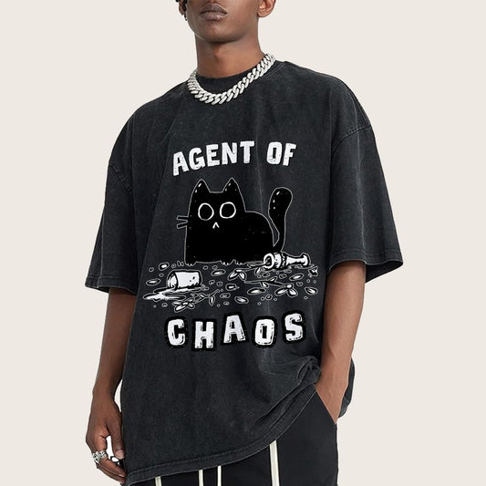 Agent of Chaos Vintage Distressed T-shirt