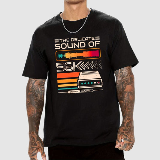 Delicate Sound of 56K Retro Modem Geek T-Shirt
