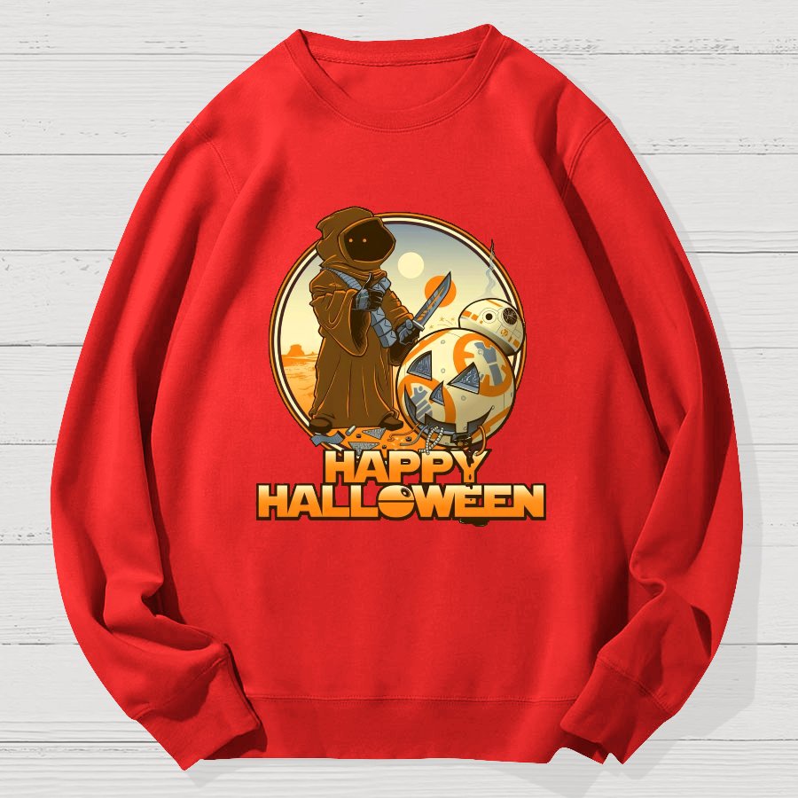 Happy Halloween Geek Cotton Sweatshirt