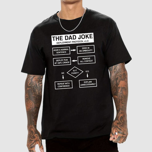 Dad Jokes Cringe Deployment Protocol Geek T-Shirt