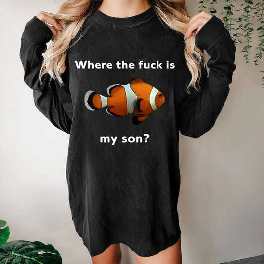 Where the fuck Washed Long Sleeve Tee