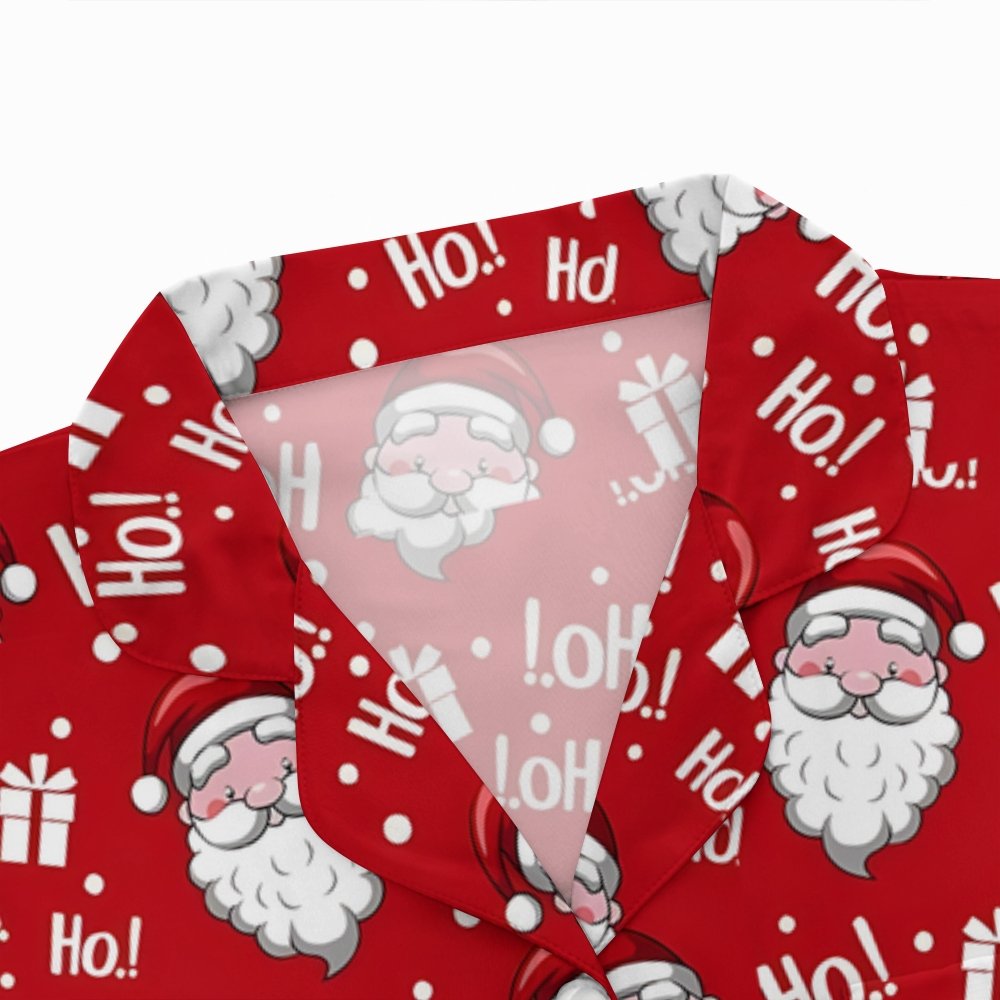 Unisex Christmas Print Geek Long Sleeve Pajama Set