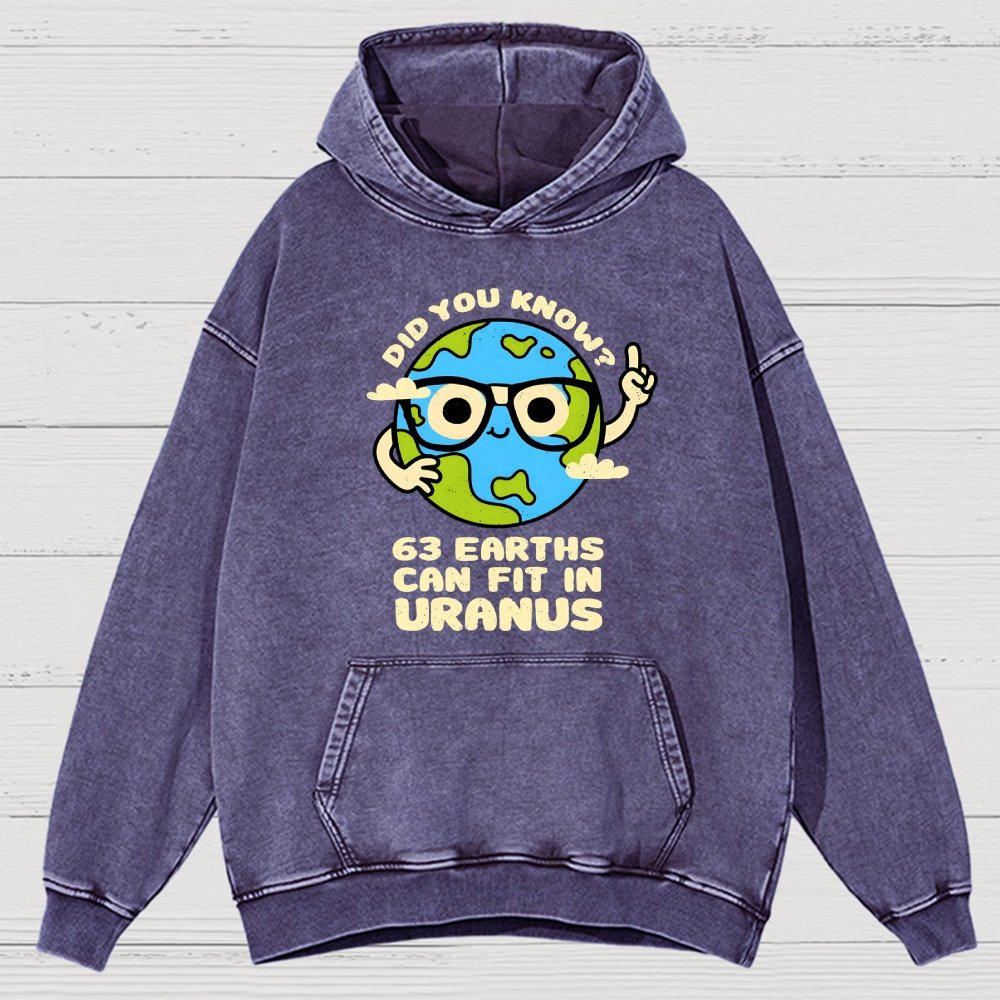 Uranus Vintage Distressed Hoodie