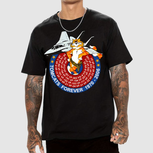 F-14 Tomcat - Tomcats Forever 1970 Geek T-Shirt