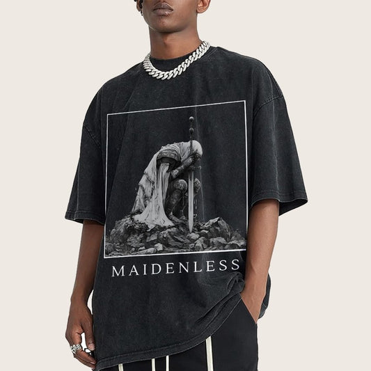 Maidenless Vintage Distressed T-shirt