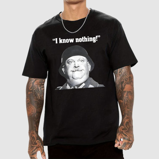 I Know Nothing Art Print Geek T-Shirt