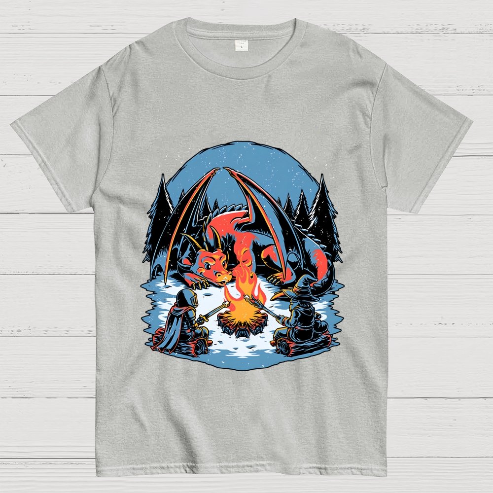 Cozy Dragon Fantasy Geek T-Shirt