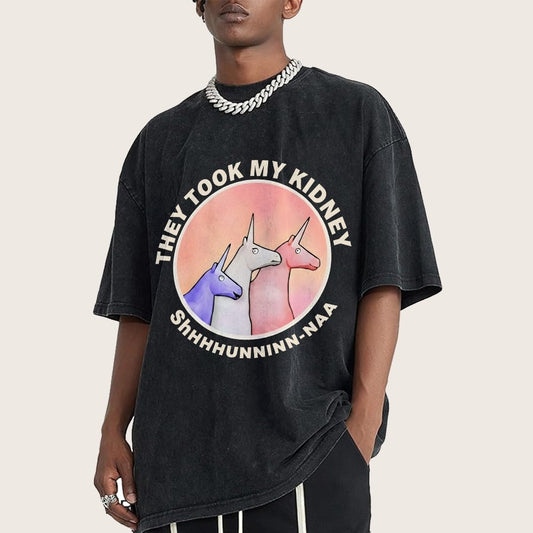They Took My Kidney Vintage Distressed T-shirt