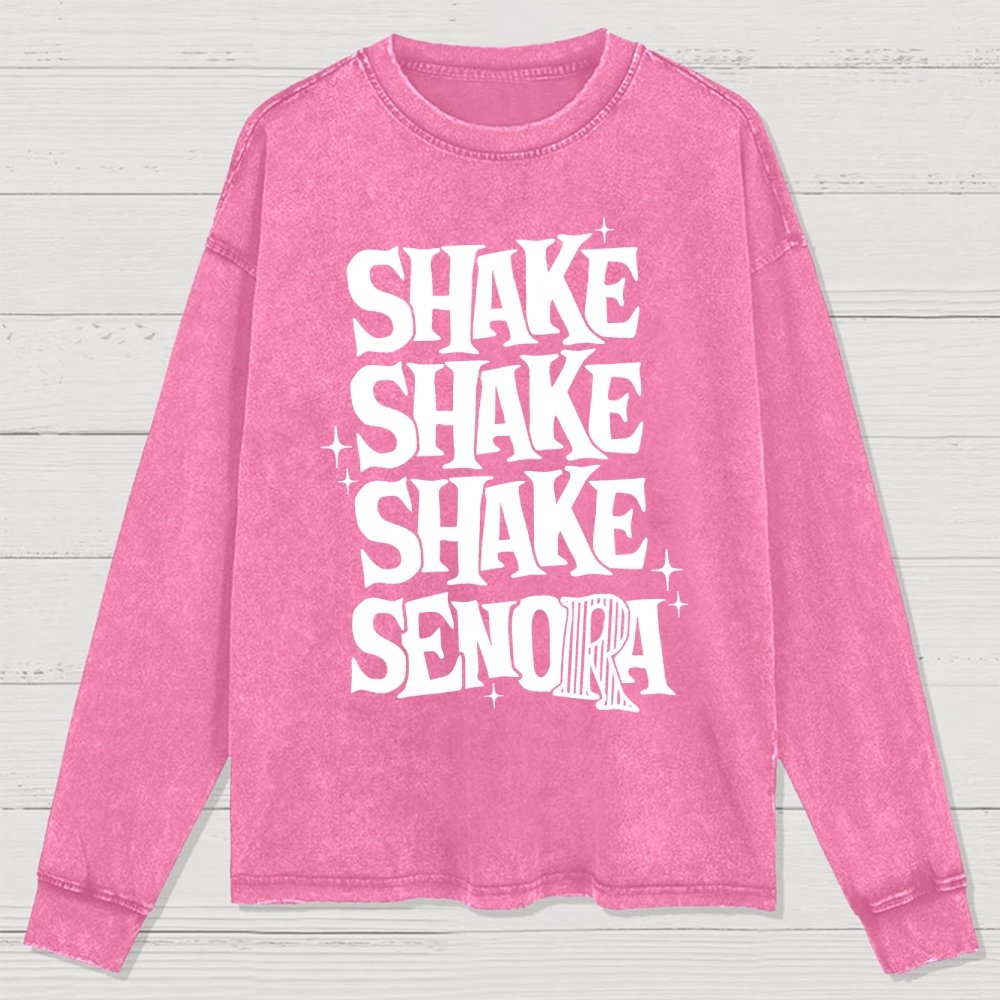 Shake Shake Shake Senora Halloween Washed Long Sleeve Tee