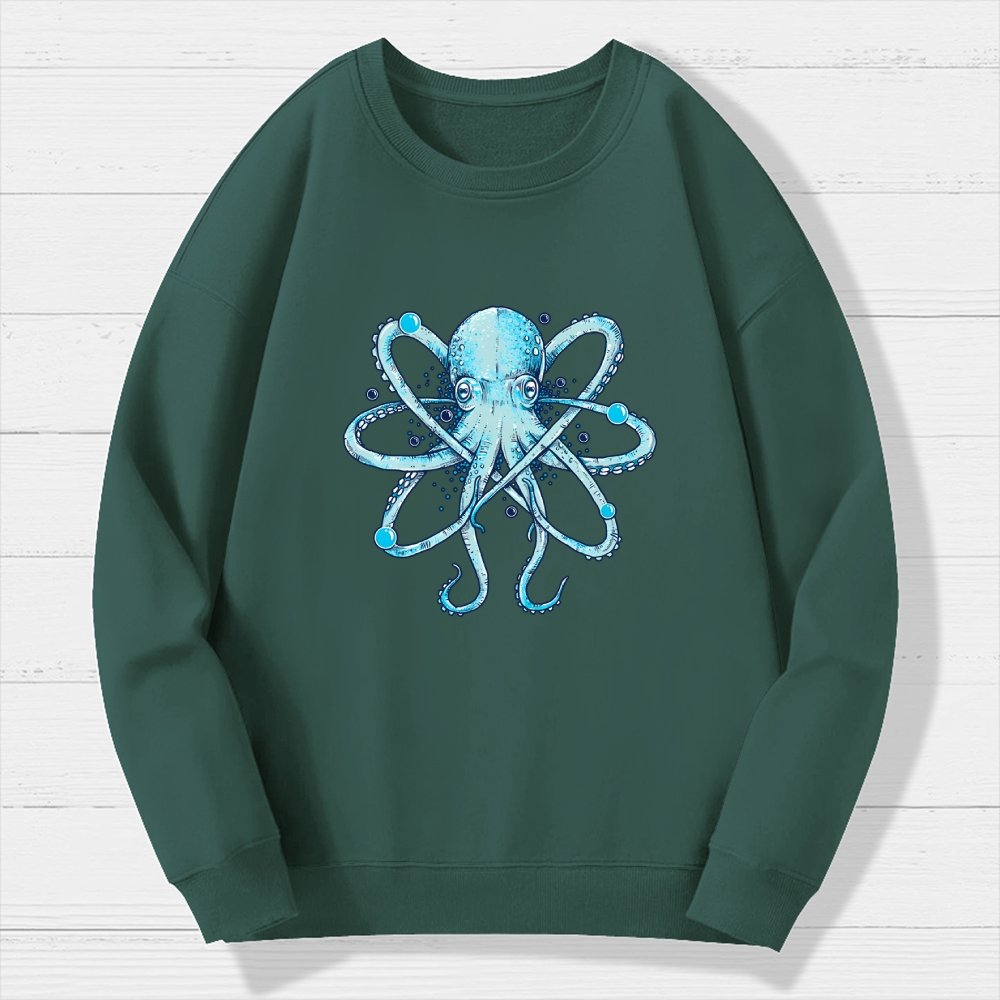 Atomic Octopus Geek Cotton Sweatshirt