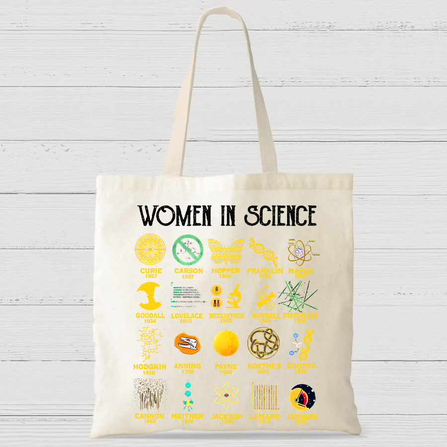 Retro Women in Science Casual Classic Canvas Bag