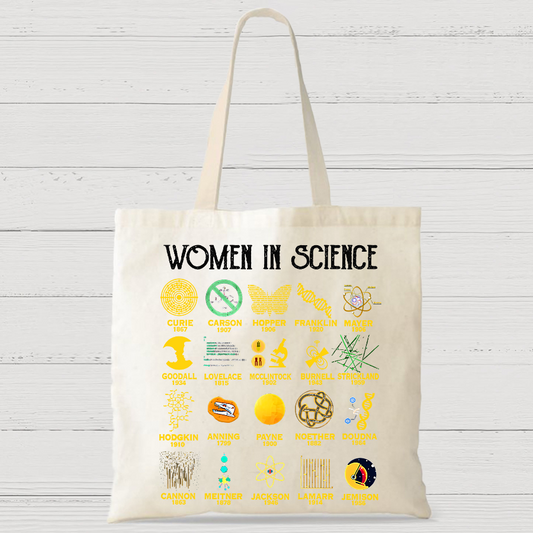 Retro Women in Science Casual Classic Canvas Bag