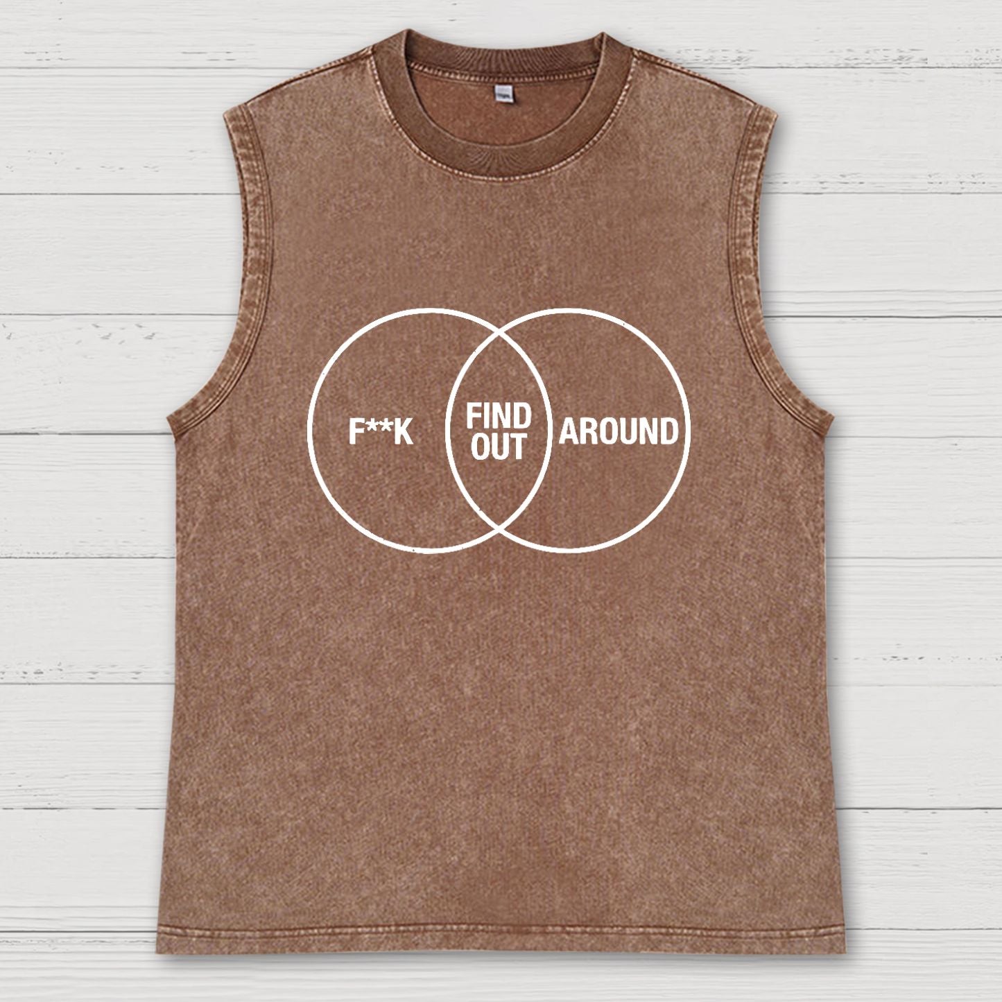 F Around and Find Out Venn Diagram Vintage Distressed Washed Tank