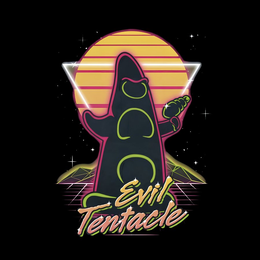 Retro Evil Tentacle Nerdy T-Shirt