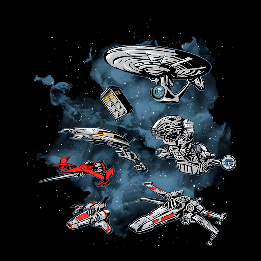Ultimate Space Fleet Geek T-Shirt