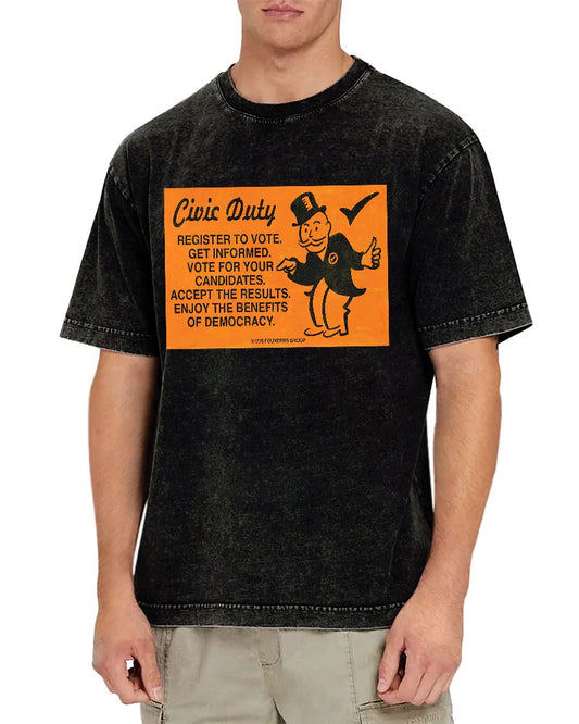 Civic Duty Card. Sarcasm Vintage Distressed T-shirt