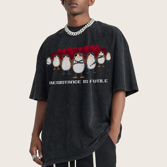 Resistance is Futile Vintage Distressed T-shirt