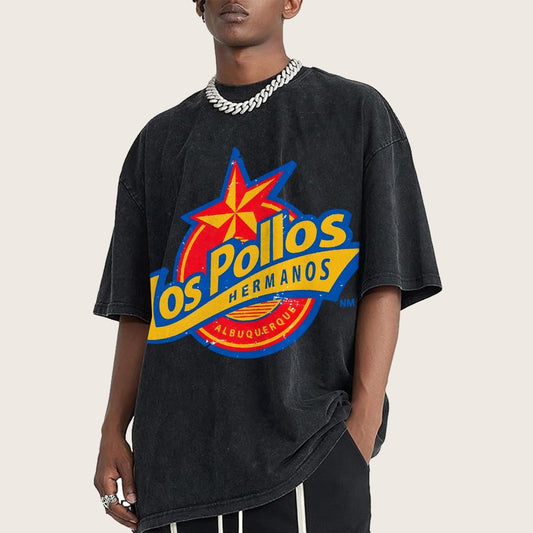 Los Pollos Hermoso Vintage Distressed T-shirt
