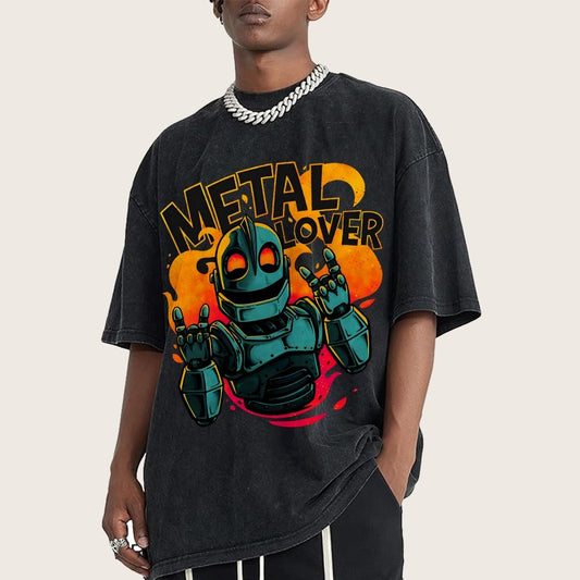 Giant Metal Lover Vintage Distressed T-shirt
