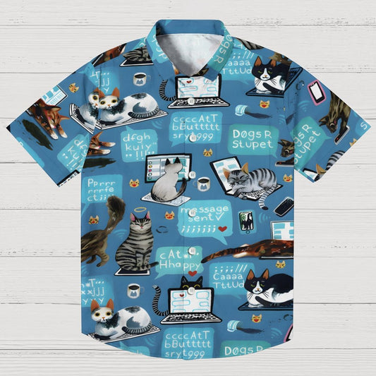 Cat Programmer Geek Hawaiian Shirt