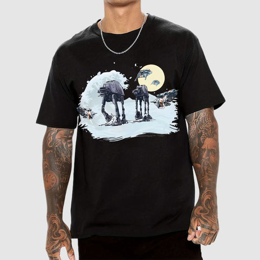 The Great Wave of Snow Unisex Geek T-Shirt