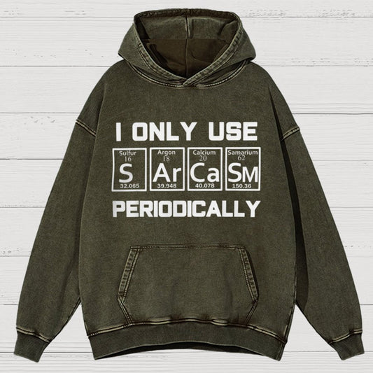 Sarcasm Periodic Table Element Vintage Distressed Hoodie