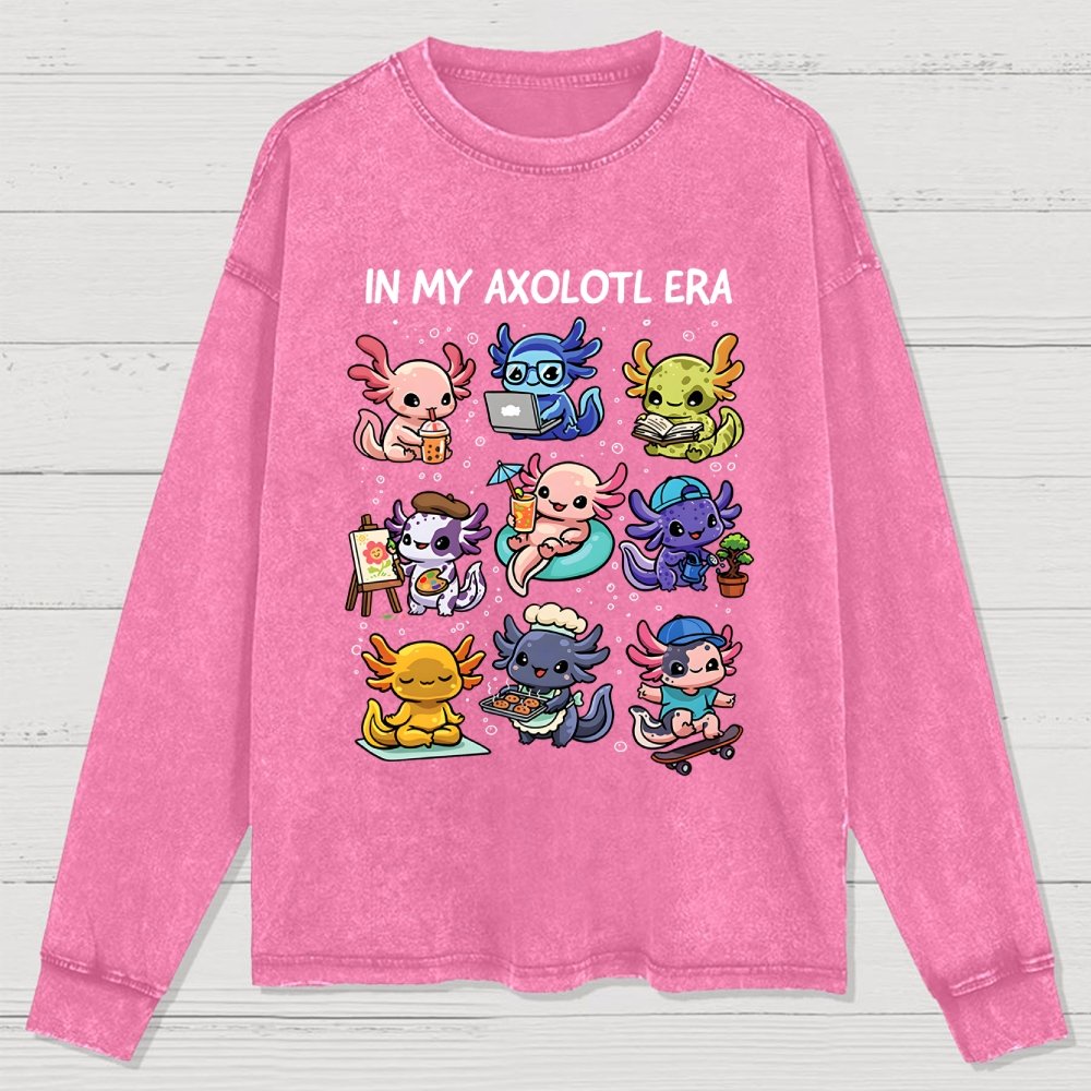 In My Axolotl Era Washed Long Sleeve Tee