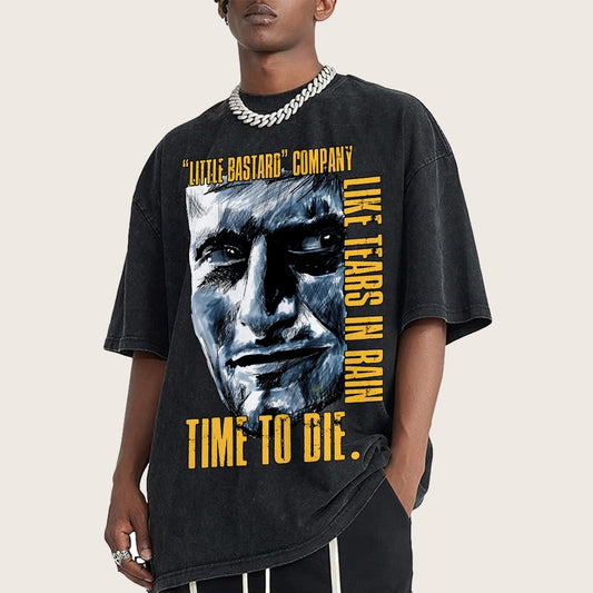 Time To Die Vintage Distressed T-shirt