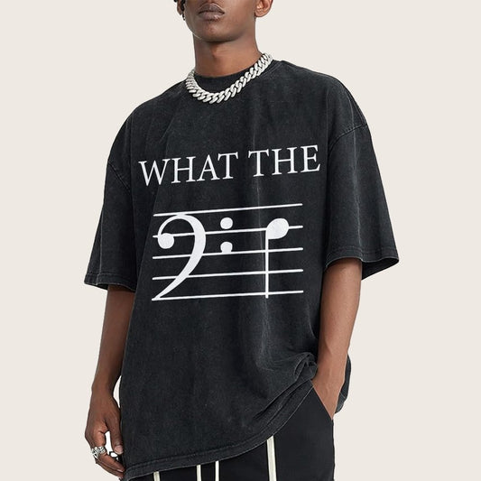 What The F (Bass) Vintage Distressed T-shirt