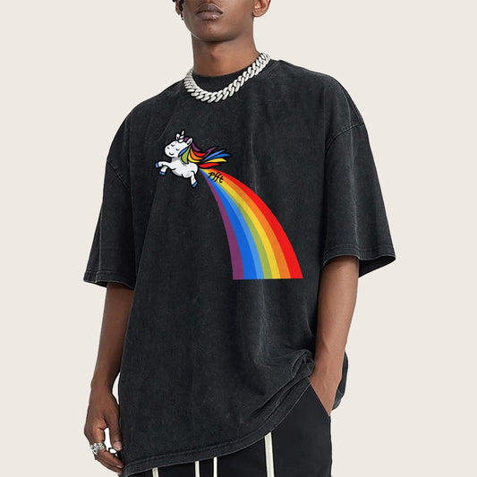 I Fart Rainbows Vintage Distressed T-shirt