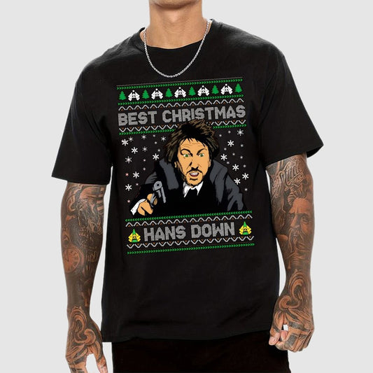 Best Christmas Hans Down Geek T-Shirt