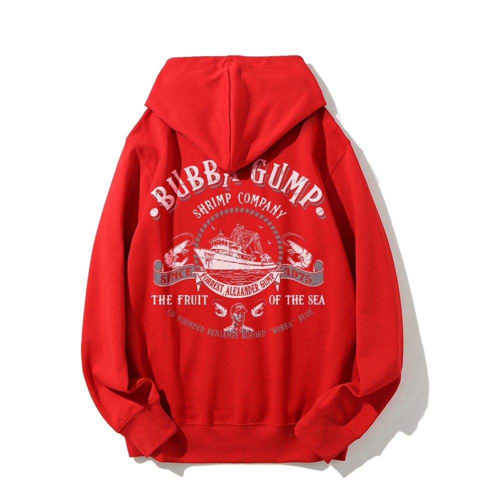 The Fruit Of The Sea Printed Back Unisex Cotton Hoodie