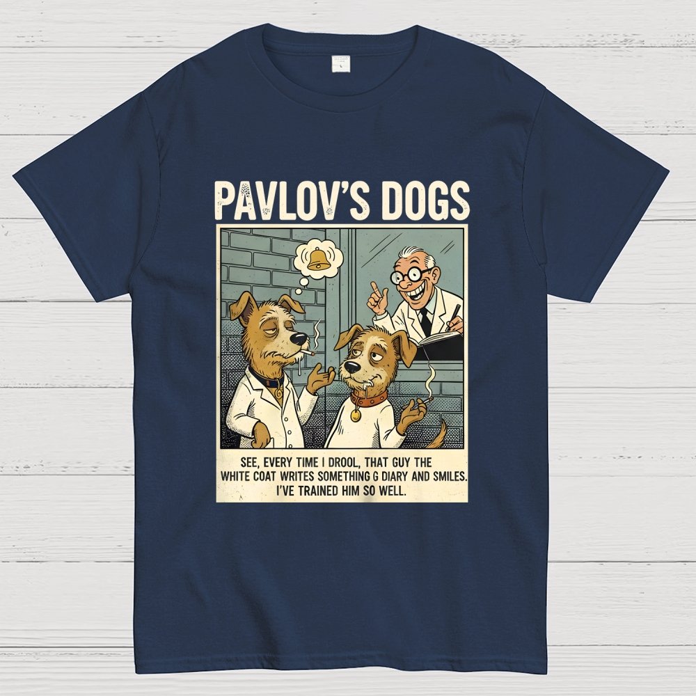 Pavlov's Dogs Art Print Geek T-Shirt