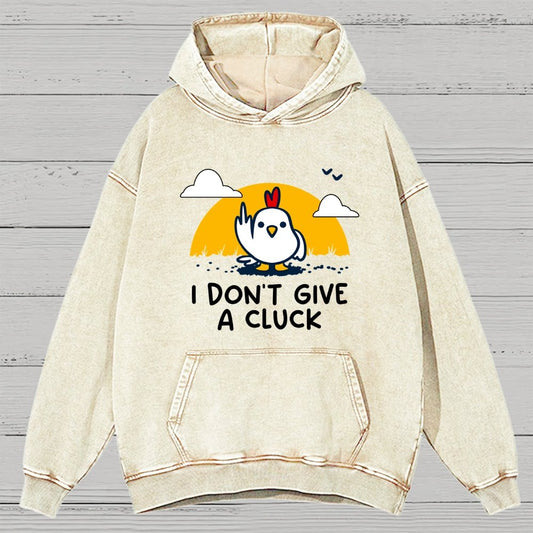Don’t Give A Cluck Vintage Distressed Hoodie