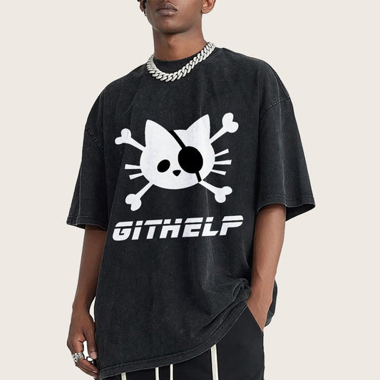 GitHelp Vintage Distressed T-shirt