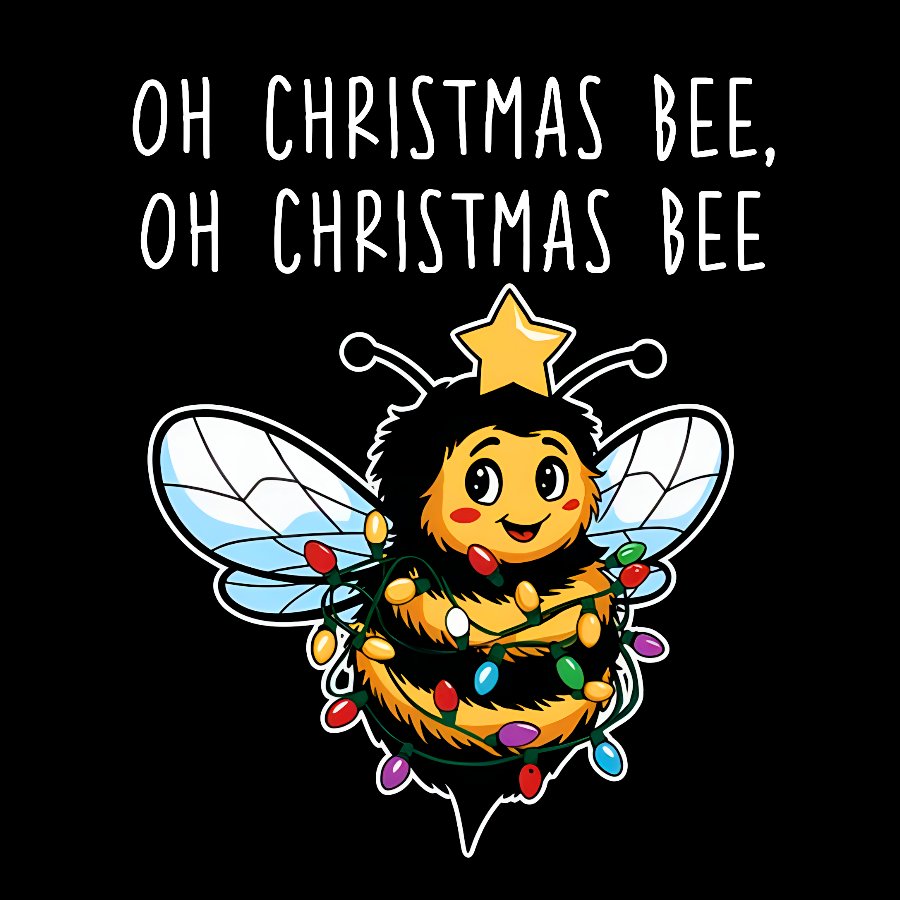 Oh Christmas Bee, Oh Christmas Bee Geek T-Shirt