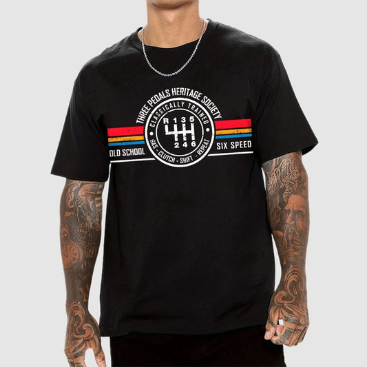 Three Pedals Heritage Society Geek T-Shirt