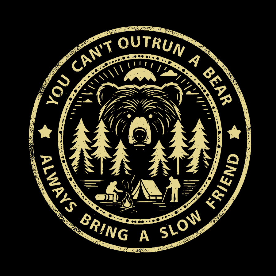 You Can't Outrun A Bear.Geek T-Shirt