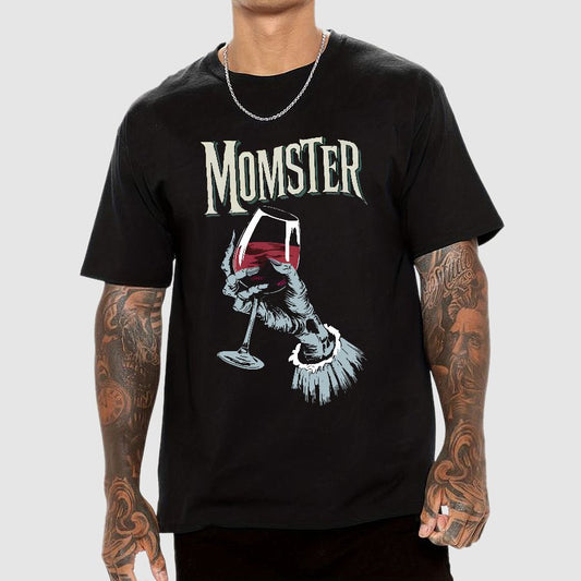 Funny Momster Design Halloween Art Geek T-Shirt