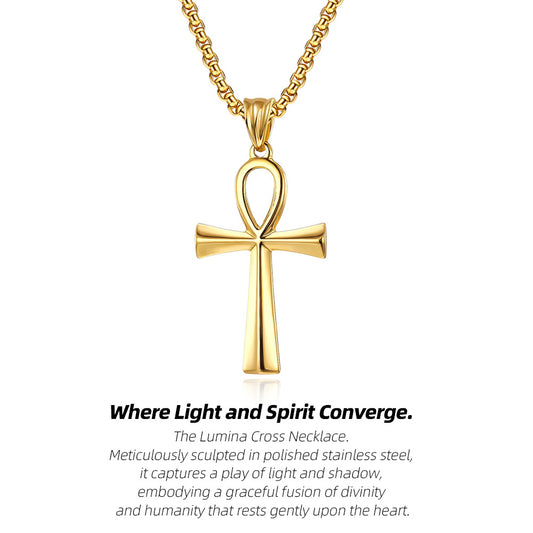 Stainless Steel Cross Necklace | Find Your Center. Embrace Your Faith.
