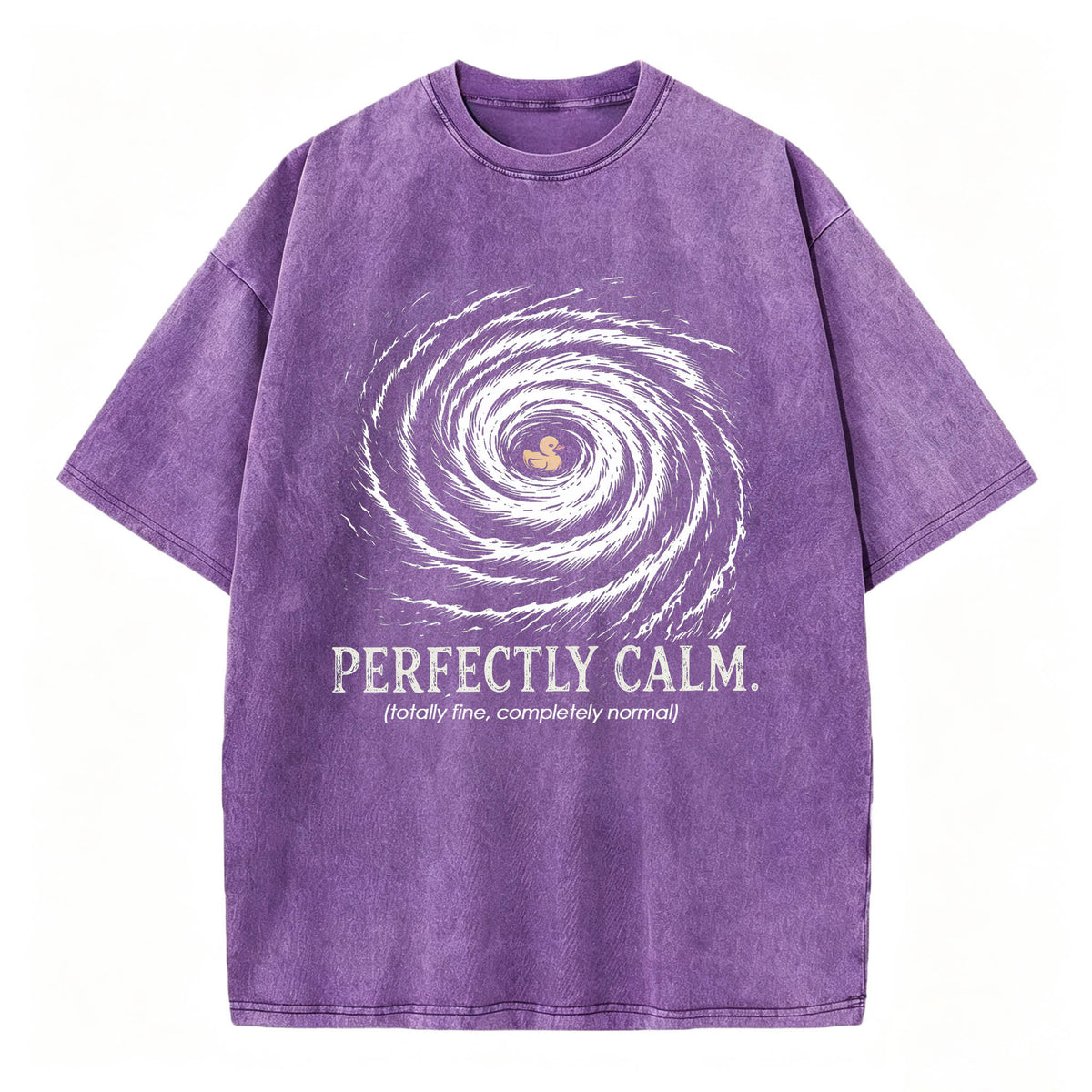 Perfectly Calm Totally Fine Completely Normal Funny Dark Humor T-Shirt