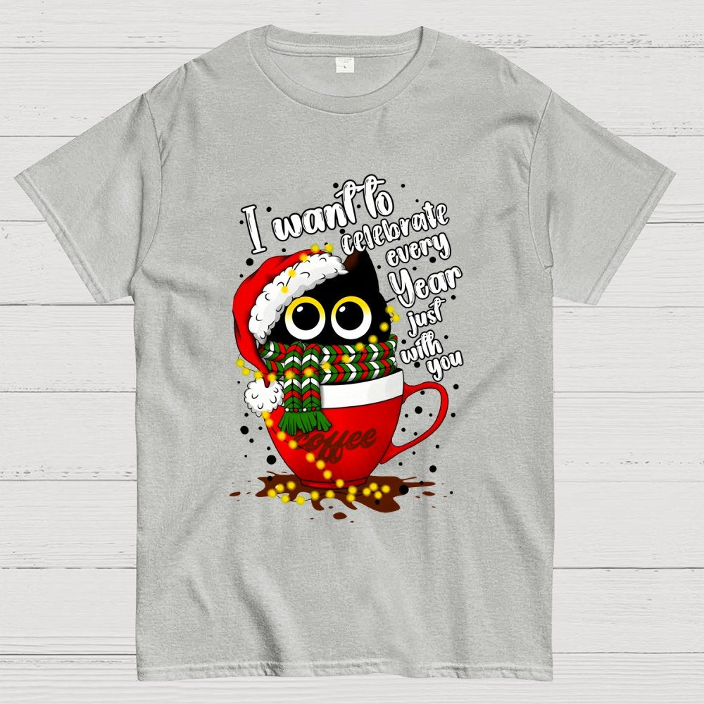 Christmas Cat Geek T-Shirt
