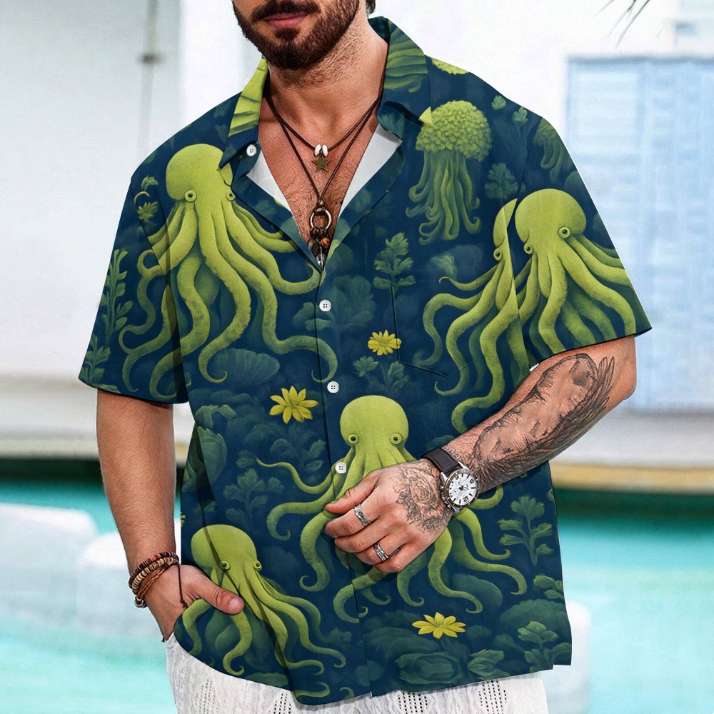 Octopus Geek Hawaiian Shirt